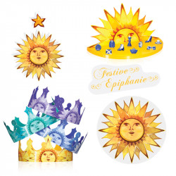 Produits de l'Épiphanie Alcara Kit Déco « Soleil »