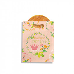 Sacs galette "Floral" Rose T1 - Alcara créateur de produits pour l'Épiphanie
