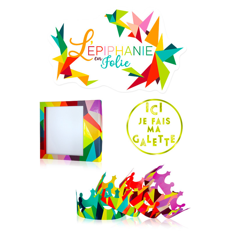 Produits de l'Épiphanie Alcara Kit Déco « Origami »